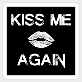 "KissMeAgain" - White Sticker